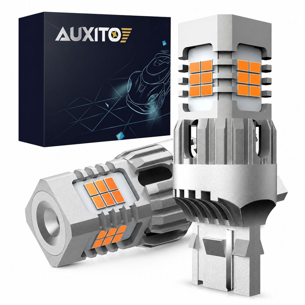 AUXITO T20 7440 W21W Amber LED Turn Signal Bulbs Pair
