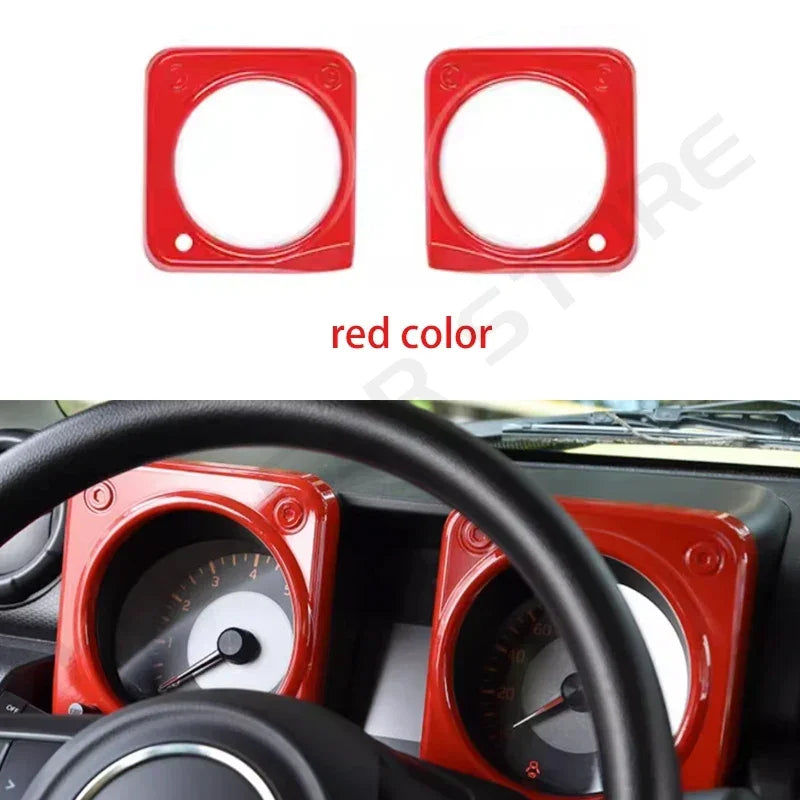 LEAP Instrument Gauge Frame Trim Pair for Suzuki Jimny 2019–2024 – Red