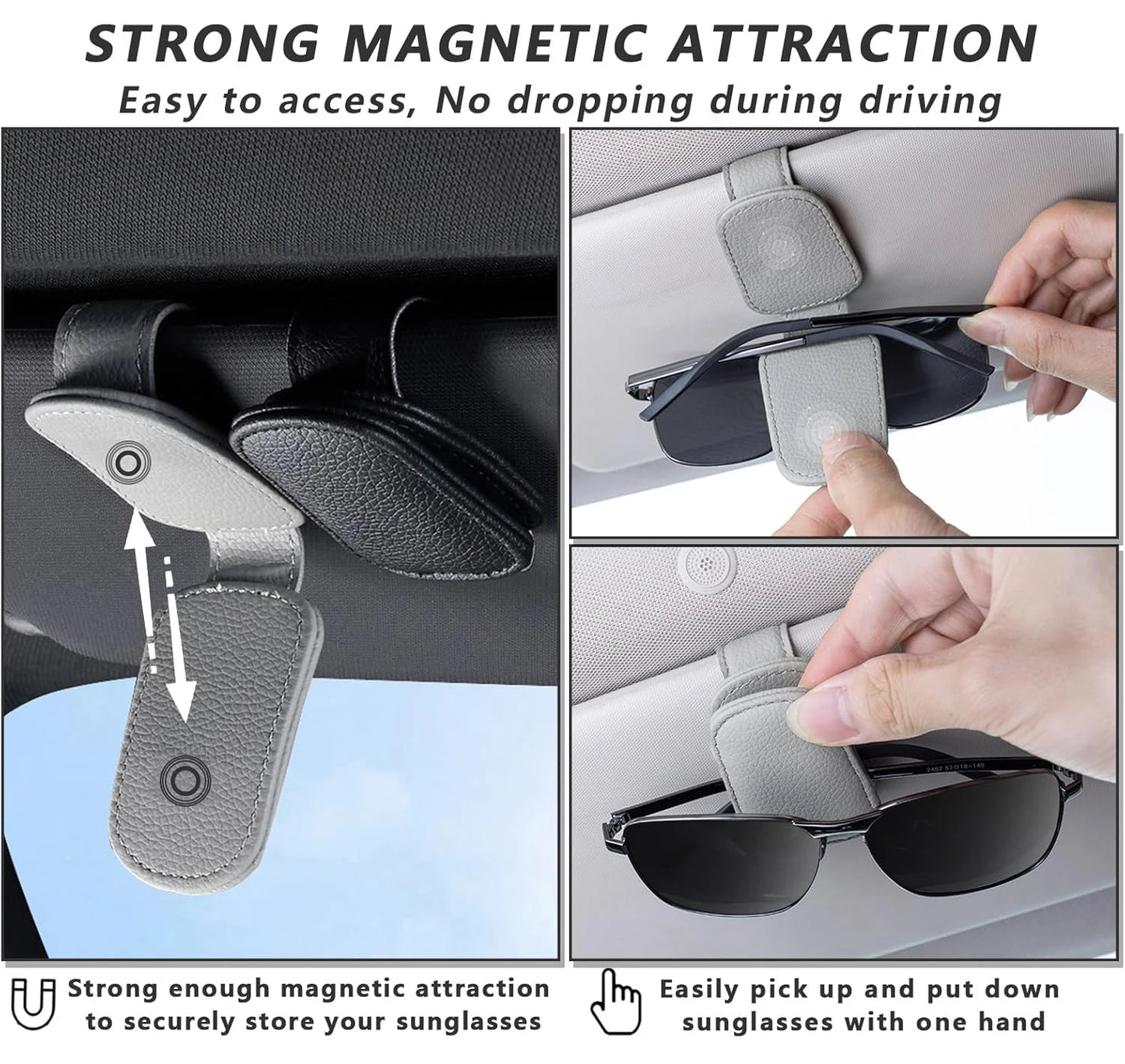 LEAP Leather Magnetic Windscreen Sunshade – Universal Car Accessory