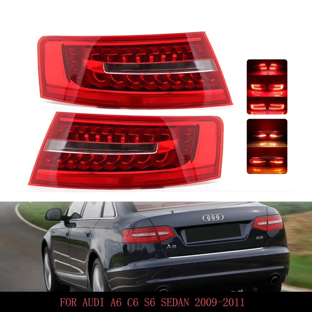 Rear Stop BrakeTail Light Lamp for Audi A6 2009 2010 2011 4FD945095E 4FD945096E