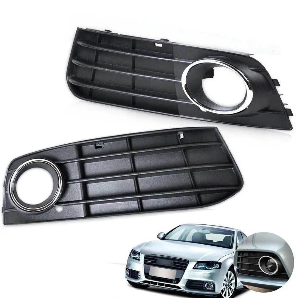 Bumper Fog Light Lamp Cover Grille for Audi A4 A4L B8 2007 2008 2009 2010 2011 2012