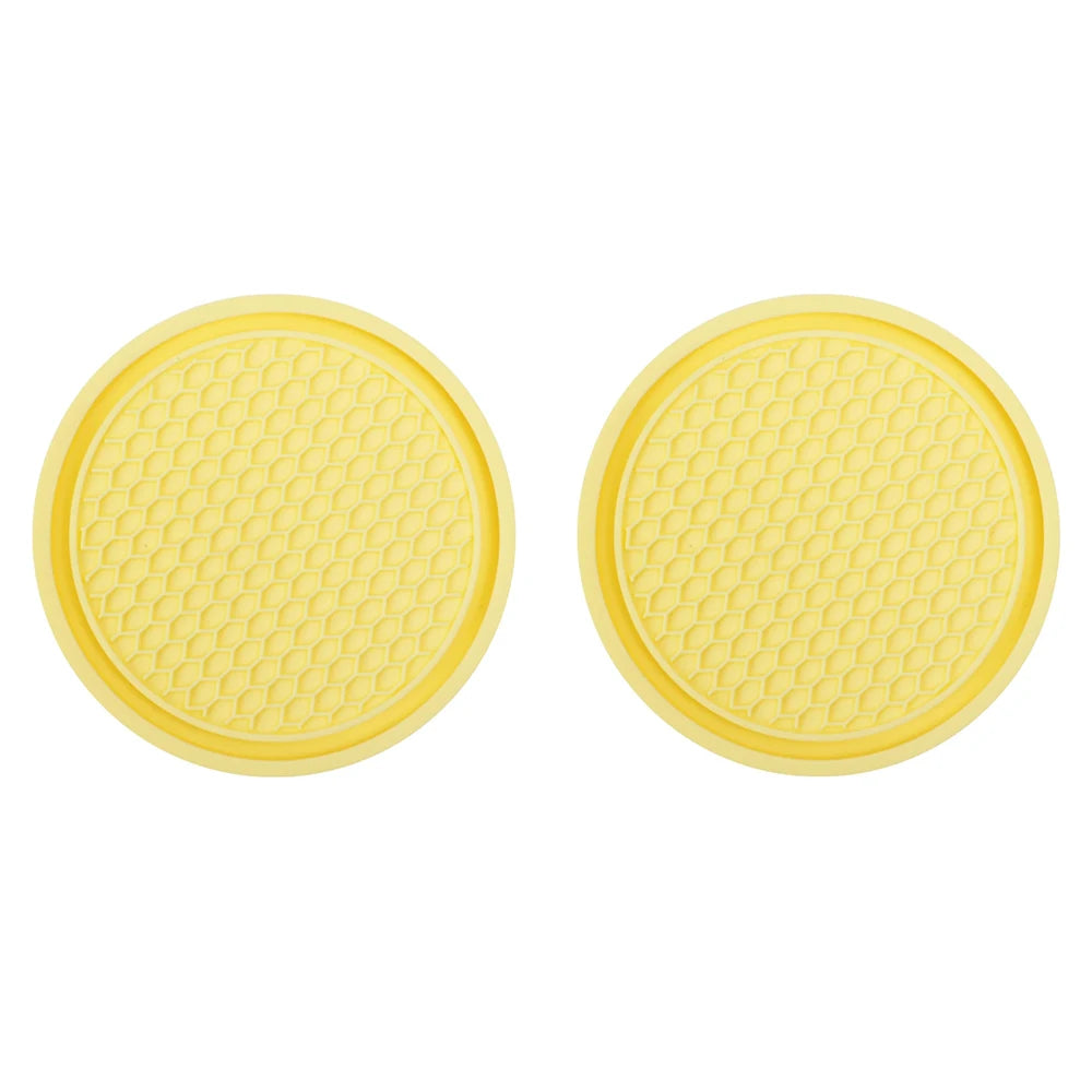 LEAP Cup-Holder Coaster Pair – Yellow