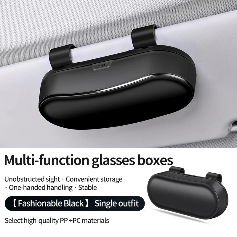 LEAP Sun-Visor Sunglasses Holder – Black