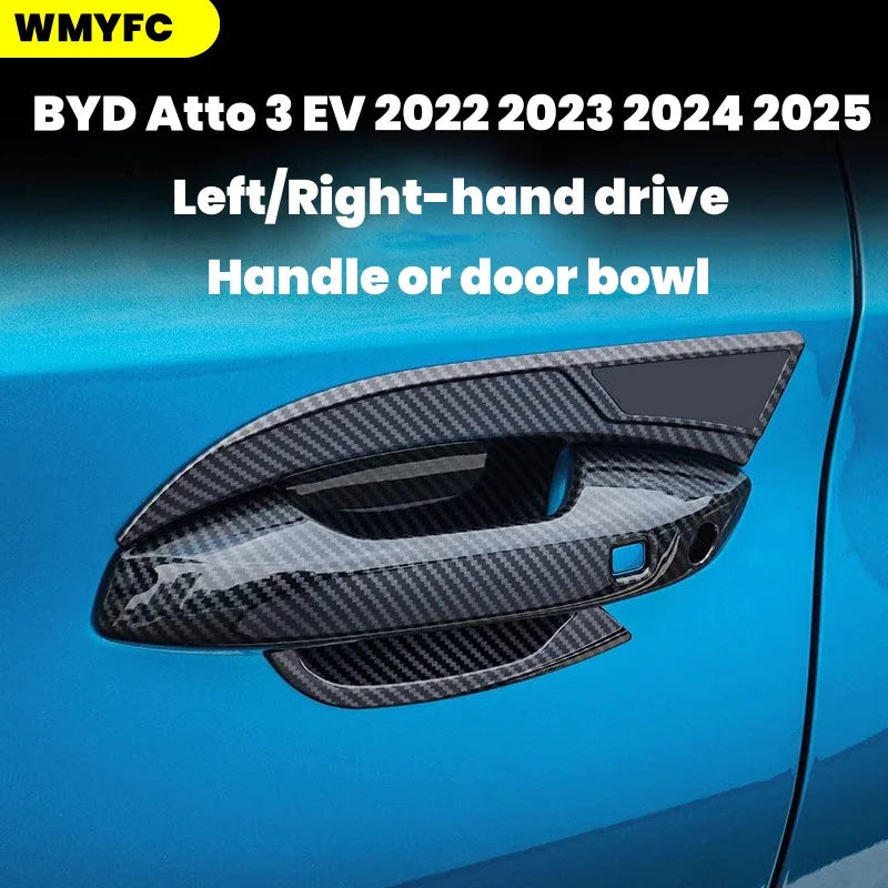 LEAP Door Handle Protector Set for BYD ATTO 3 2022–2024 – Carbon-Fibre Look product image