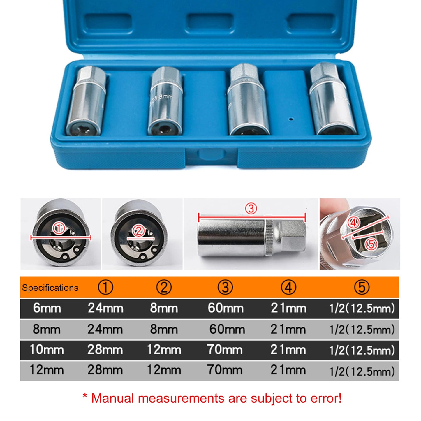 LEAP 4-Piece Broken Stud Extractor Socket Set 6–12mm - view 3