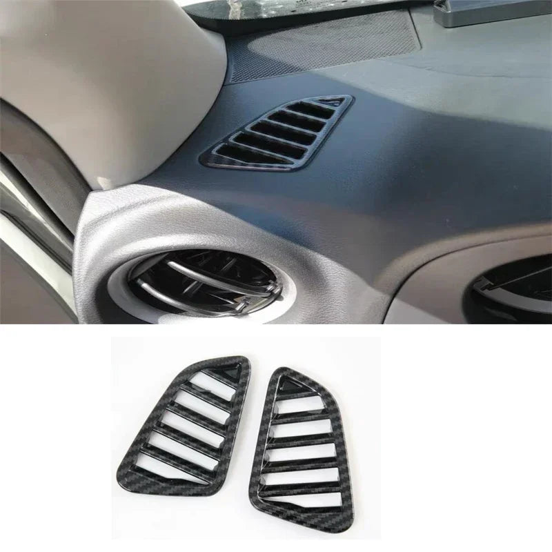 LEAP Upper Dash Demister Vent Covers for Nissan Navara NP300 D23 2015–2020 – Carbon Look — 2 covers, left and right