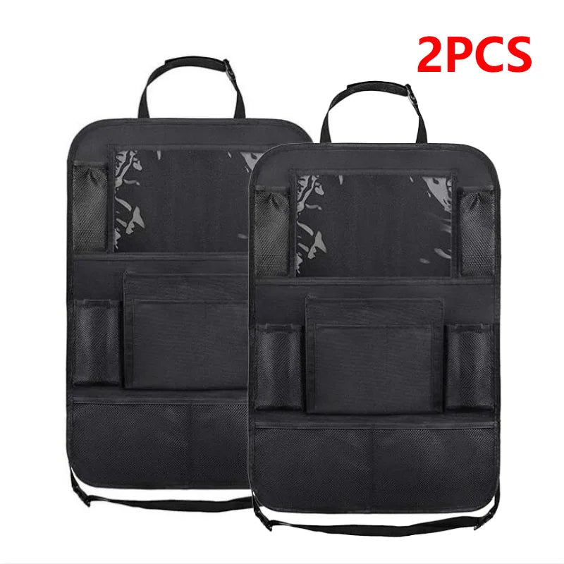LEAP Black Seat-Back Storage Organiser – 2 Pack