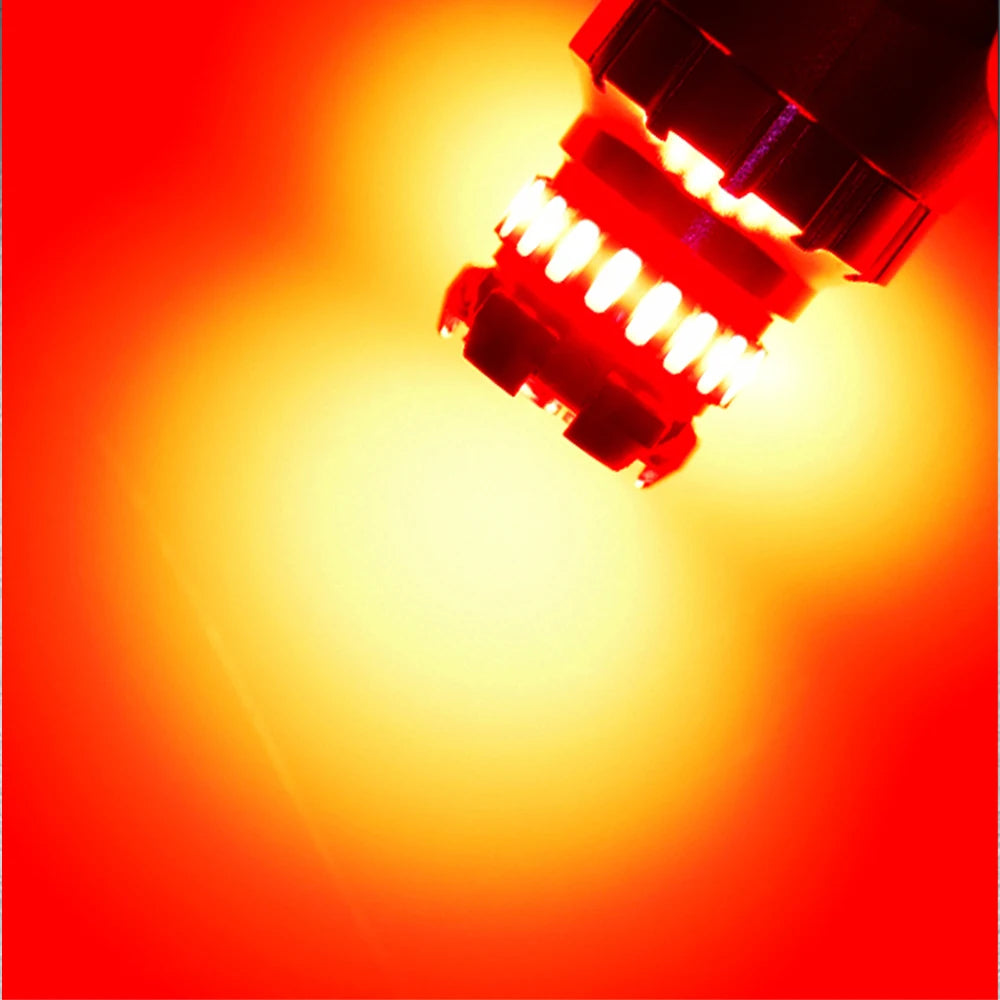 AUXITO 1157 BAY15D P21/5W LED Brake and Tail Bulb Pair – Red