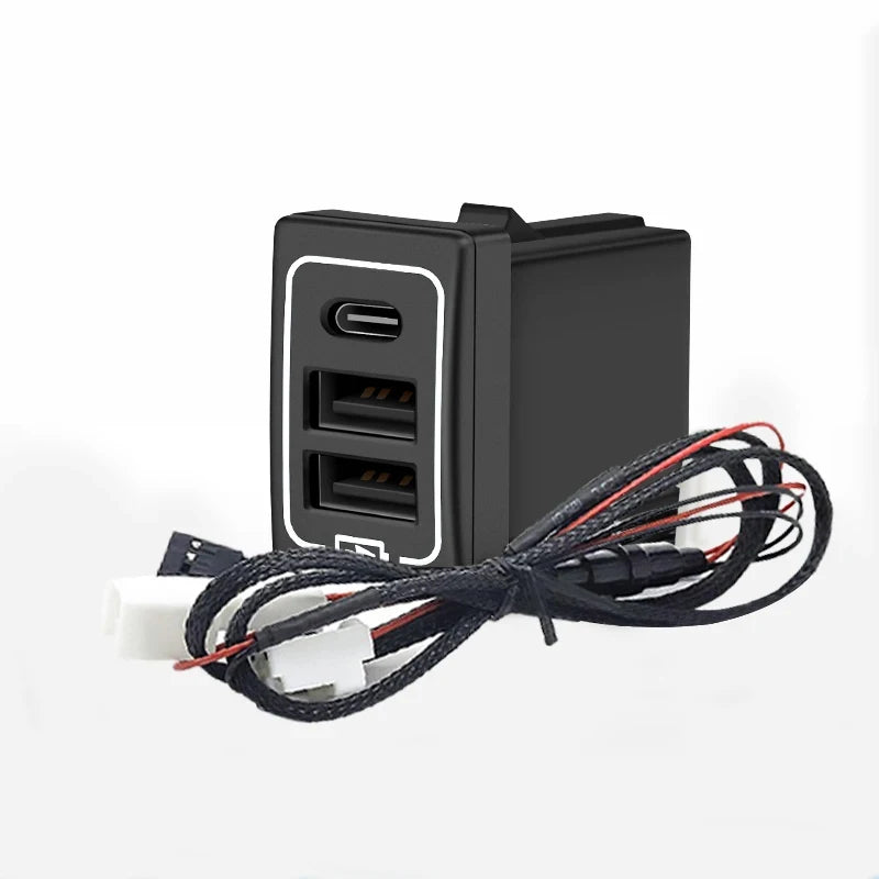 LEAP For Toyota Land Cruiser Prado 150 200 Car QC3.0 Quick Charger Accessories Modification LC150 LC200 Dedicated Led Charging System