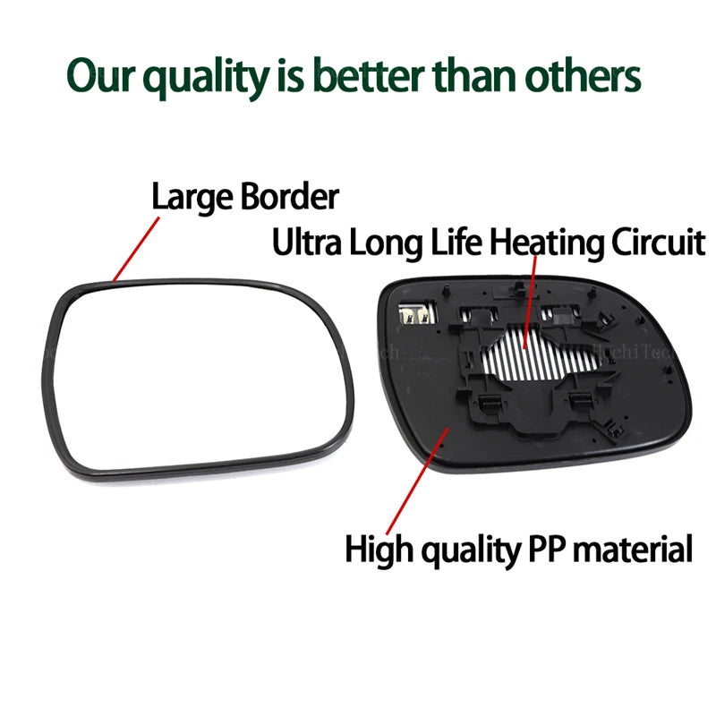 LEAP Mirror Heated Side Mirror Glass Rearview Mirror Lens for Lexus RX300 RX330 350 400H 03-08 for Toyota Hilux Vigo 05-15 – 1pc Right - 3