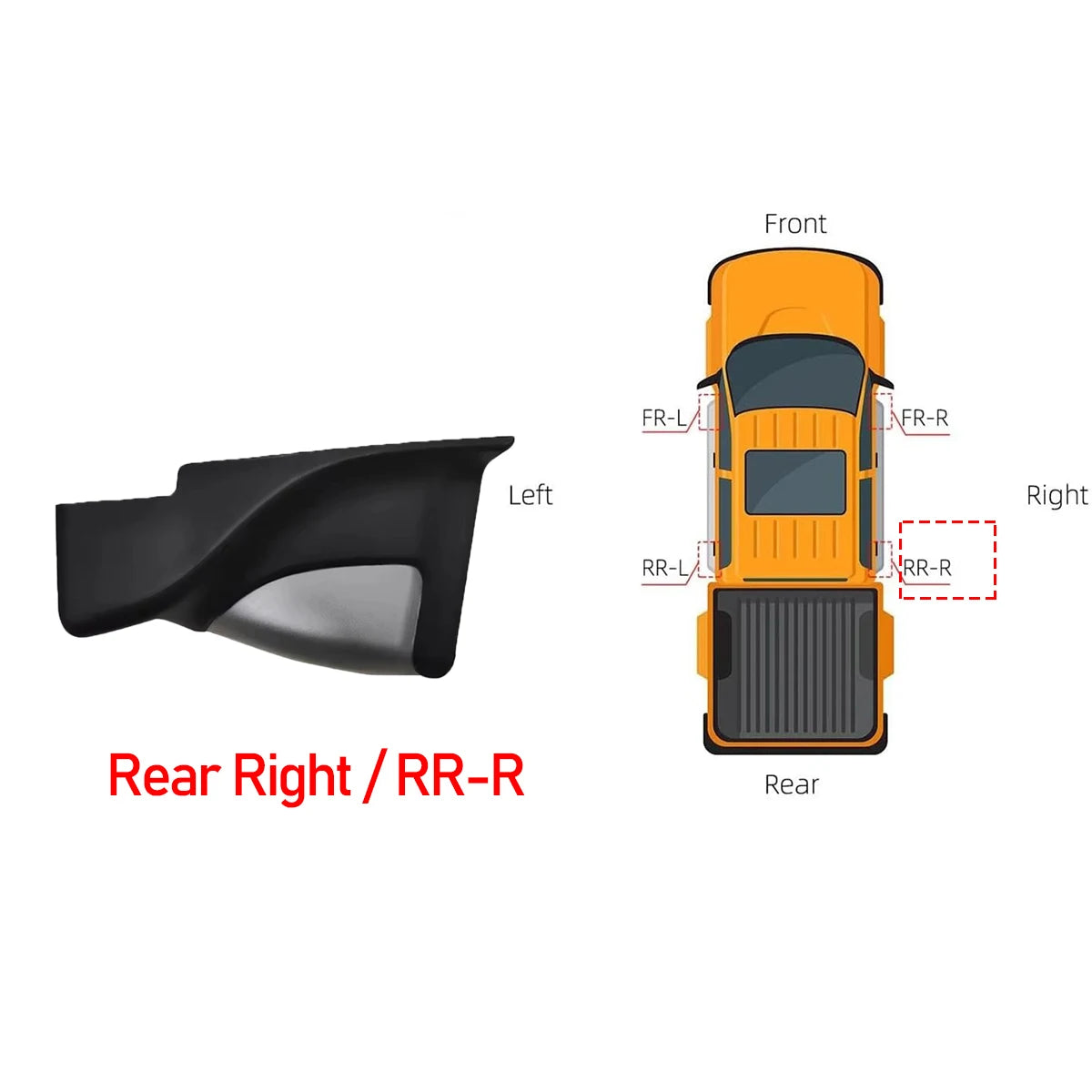 LEAP Car Door Side Step End Cap For ISUZU D-MAX DMAX RT50/85 2012-2019 Running Board Accessories Top/End Plug Cover Replacement