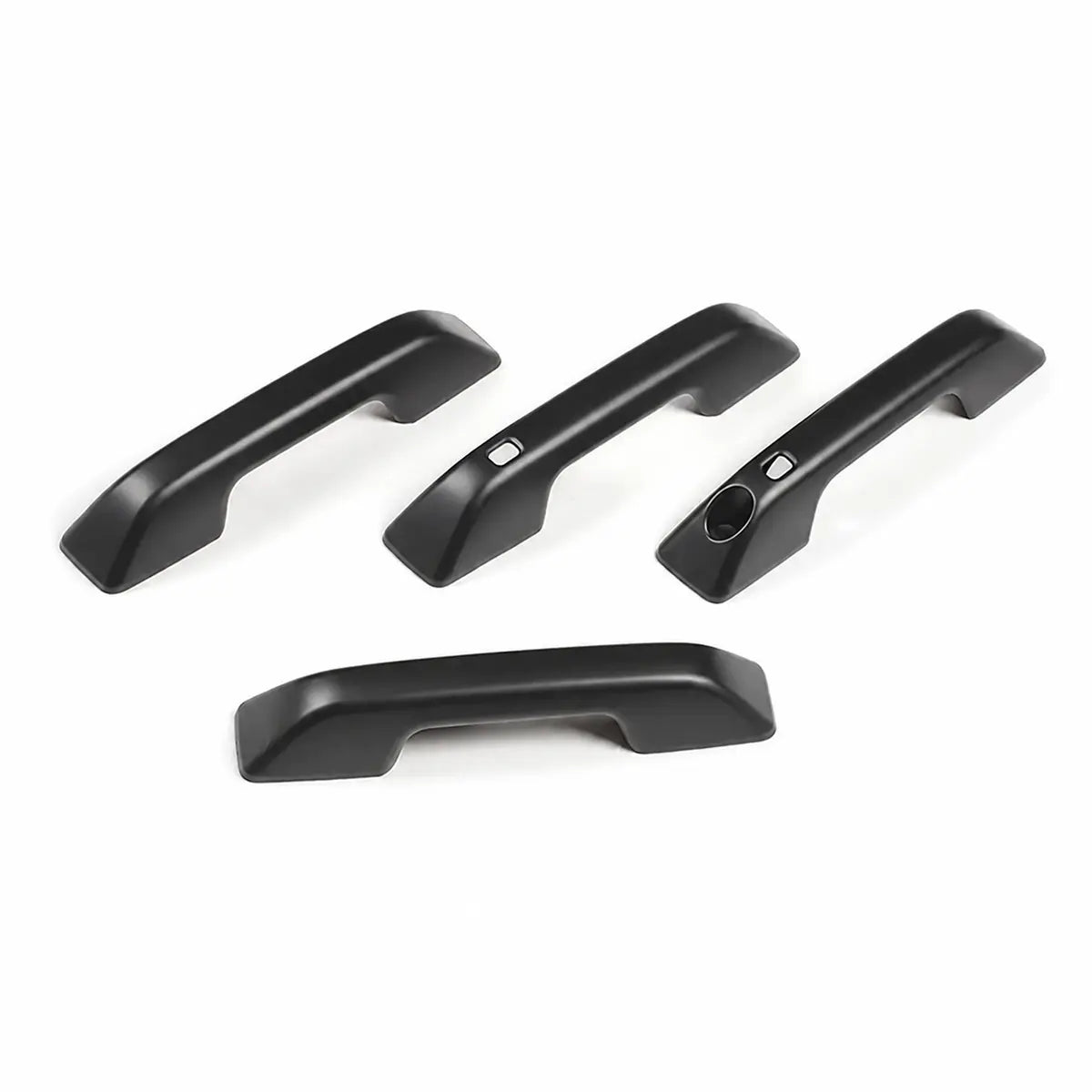 LEAP RHD matte black four-piece door handle cover set with sensor cut-outs for BYD Shark 6
