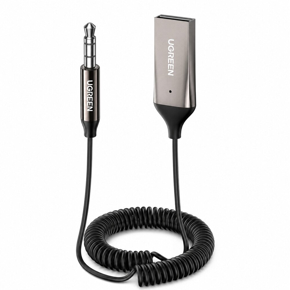 UGREEN Bluetooth 6.0 AUX Car Audio Receiver – Black - LEAP-AU-05960
