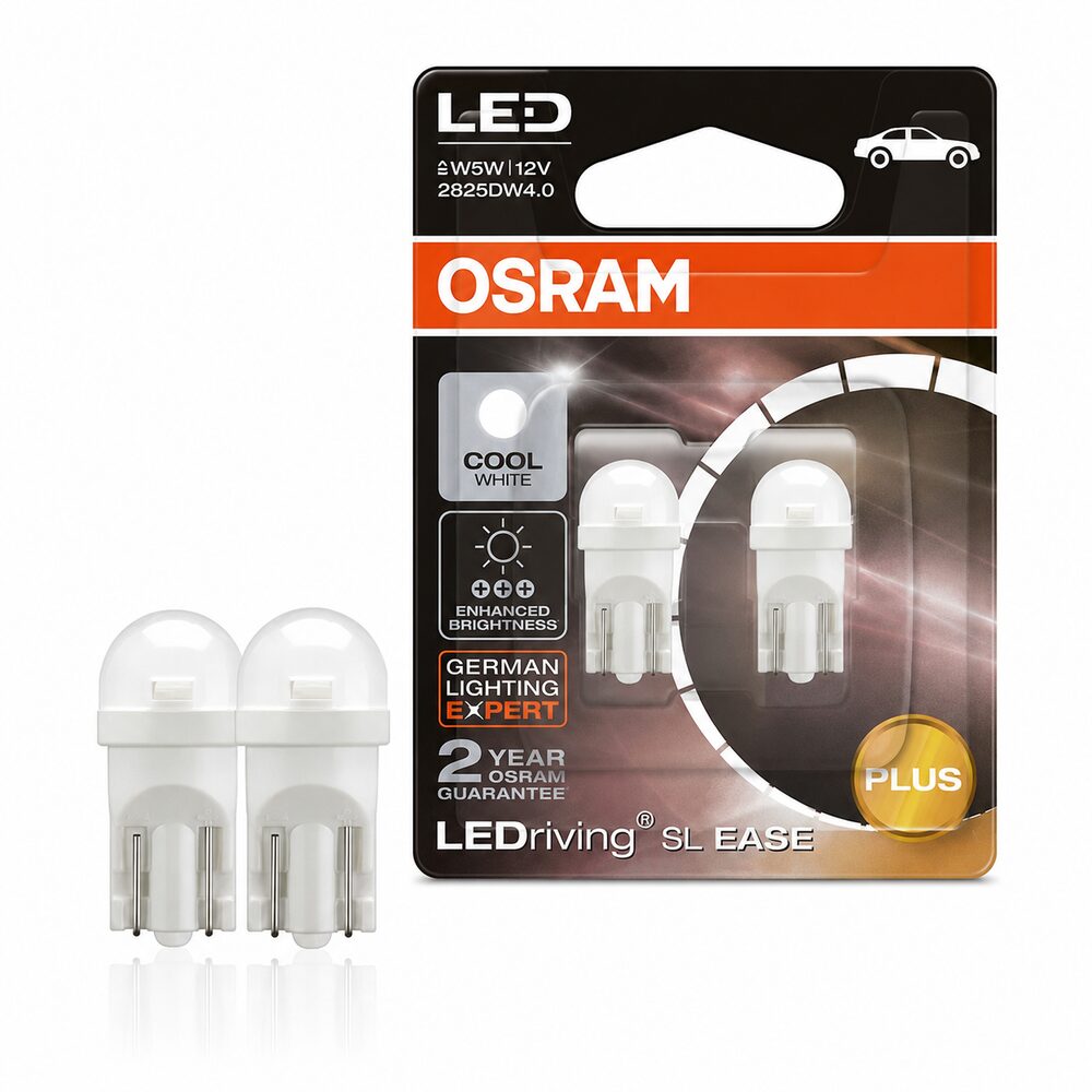 OSRAM LEDriving SL Ease Plus T10 W5W 6000K LED Bulbs Pair