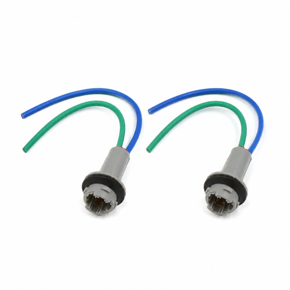 X AUTOHAUX T10 W5W Bulb Socket Wire Harnesses 2 Pack