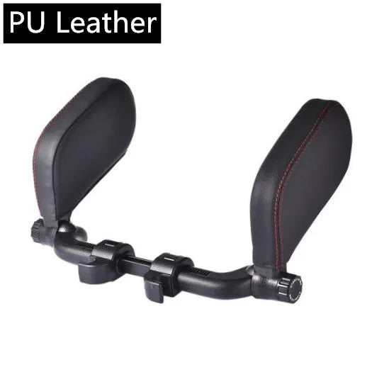 LEAP Adjustable Headrest Side-Cushion Support – Black PU / Single