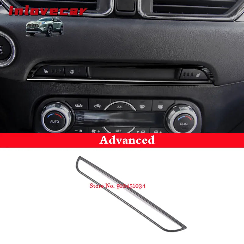LEAP CD-Slot Panel Trim for Mazda CX-5 2017–2020 – Type 2 / Black