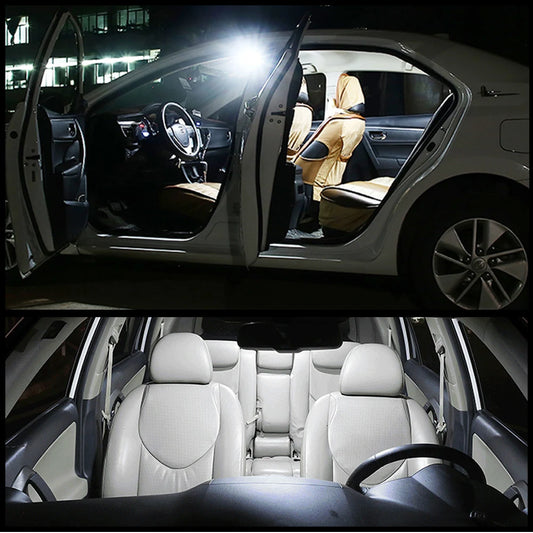 6000K White lighting appearance example – bulb quantity and fitment are specified in this listing