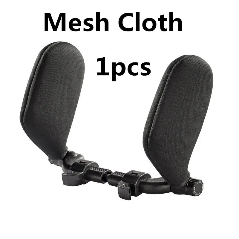 LEAP Adjustable Headrest Side-Cushion Support – Black Mesh / Single