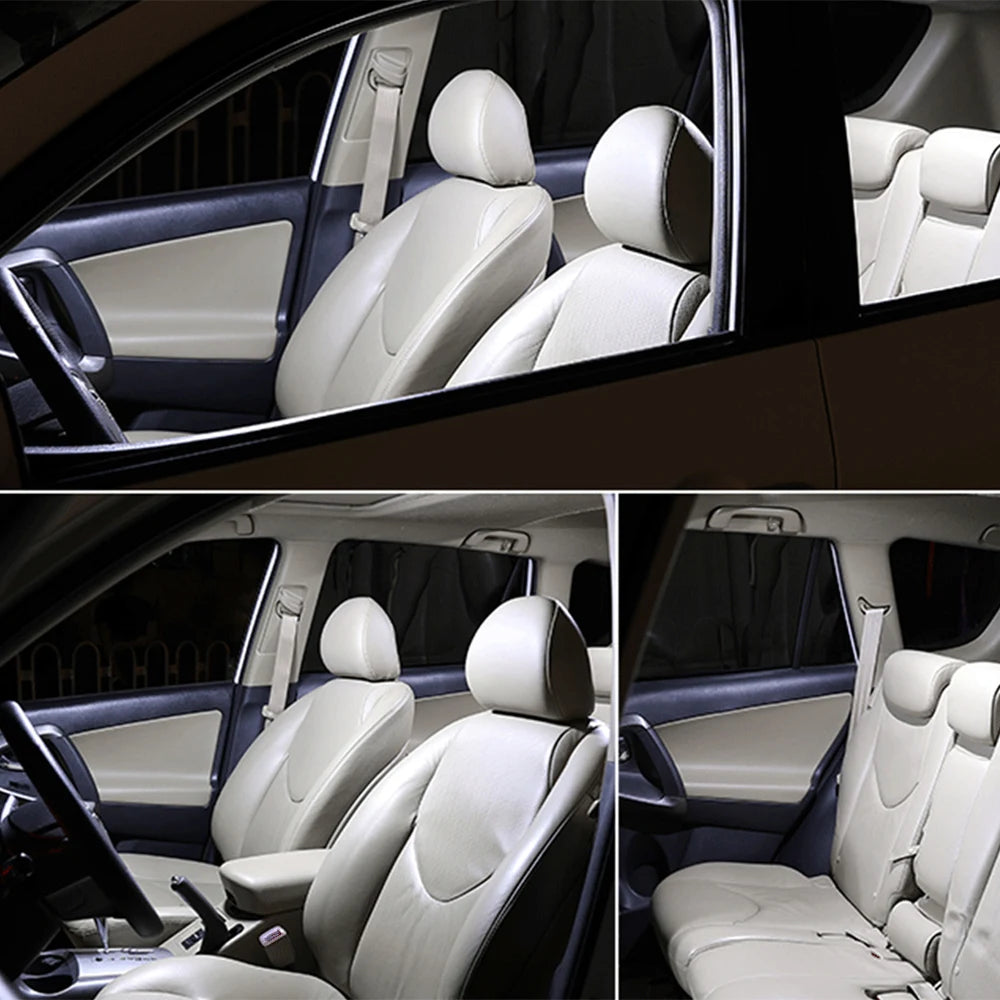 6000K White lighting appearance example – bulb quantity and fitment are specified in this listing