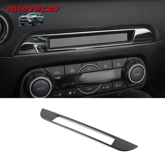 LEAP CD-Slot Panel Trim for Mazda CX-5 2017–2020 – Type 1 / Black