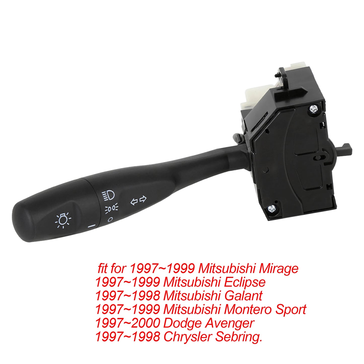 X AUTOHAUX Multifunction Turn Signal Switch for Chrysler Sebring Dodge Avenger - One multifunction combination switch; black; Chrysler Sebring / Dodge Avenger / Mitsubishi applications—verify connector and OE reference