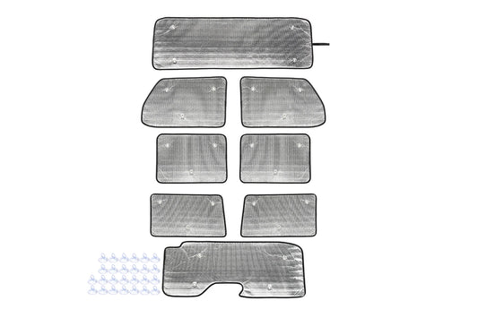 LEAP Window Sunshade Set for Jeep Wrangler JL 2018–2025 – Four-Door / 8 Pieces