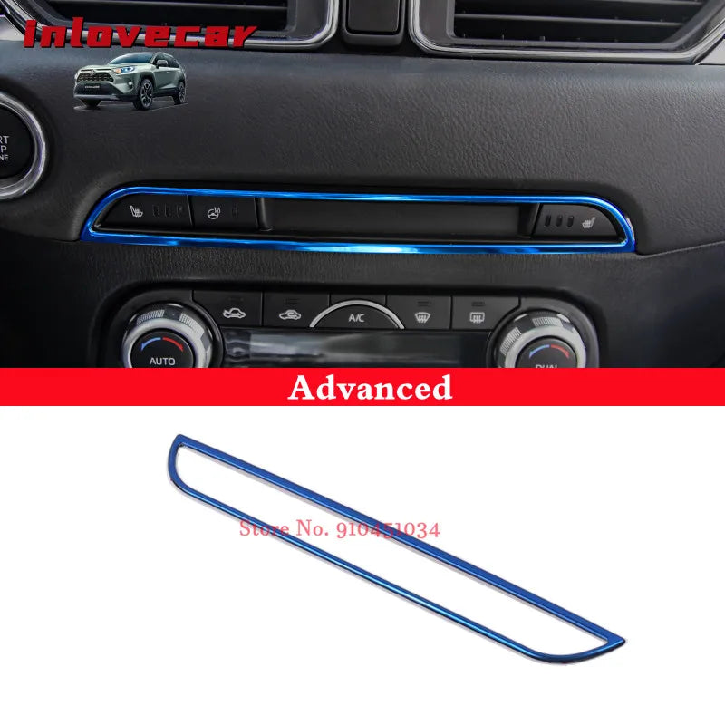 LEAP CD-Slot Panel Trim for Mazda CX-5 2017–2020 – Type 2 / Blue
