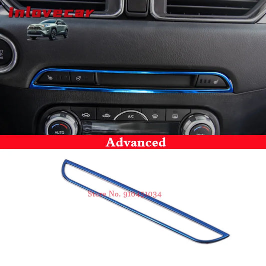 LEAP CD-Slot Panel Trim for Mazda CX-5 2017–2020 – Type 2 / Blue