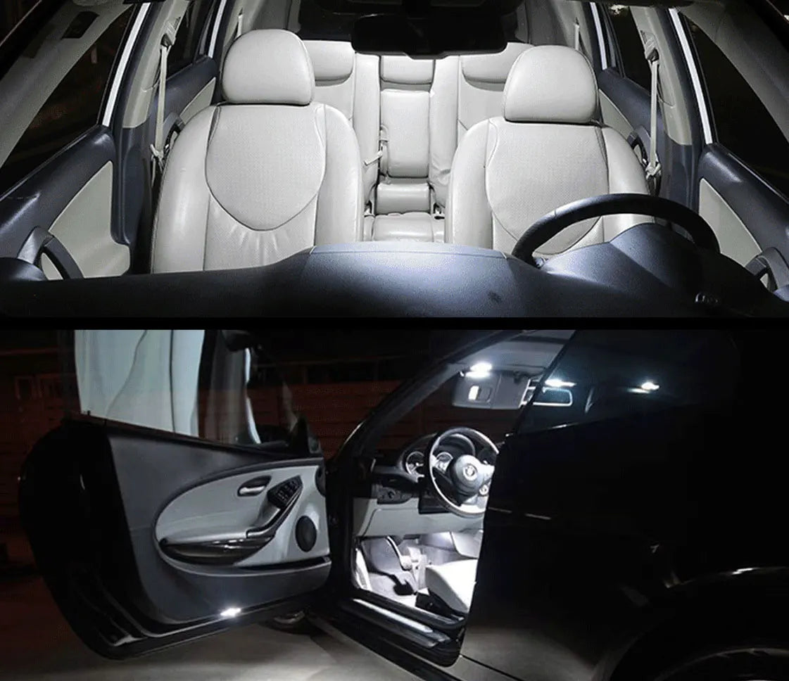 6000K White lighting appearance example – bulb quantity and fitment are specified in this listing
