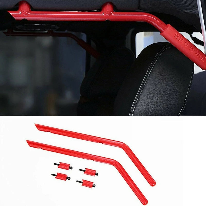 LEAP Grab Handle Pair for Jeep Wrangler JK 2007–2016 – Rear / Red
