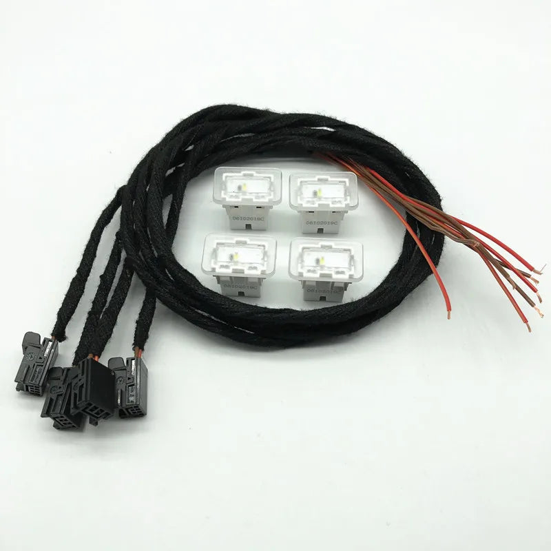 LEAP 4-Piece Door Storage Ambient Light and Harness Kit for Audi A4 A5 A6 A7 A8 - image 1