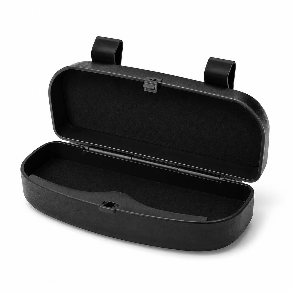 LEAP black hard-shell car visor glasses case – view 1
