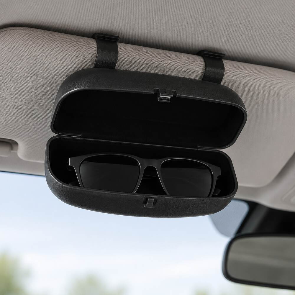 LEAP black hard-shell car visor glasses case – view 2