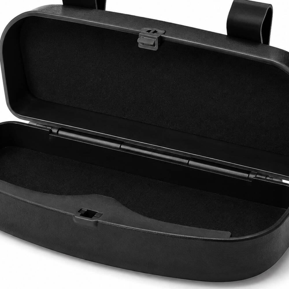 LEAP black hard-shell car visor glasses case – view 3