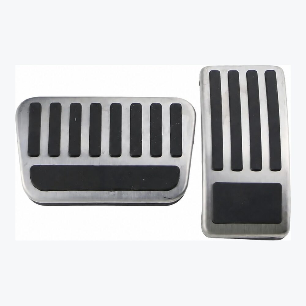 LEAP BYD Dolphin 2021–2025 Non-Slip Pedal Cover Set – Silver/Black – image 2