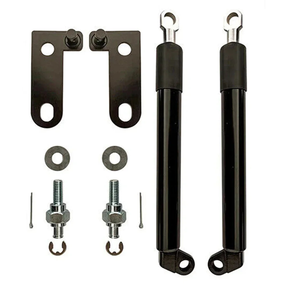 Isuzu D-Max dual tailgate damper struts and brackets
