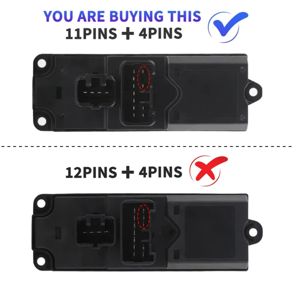 Ford Ranger Mazda BT-50 RHD master window switch AB39-14540-AB - view 3