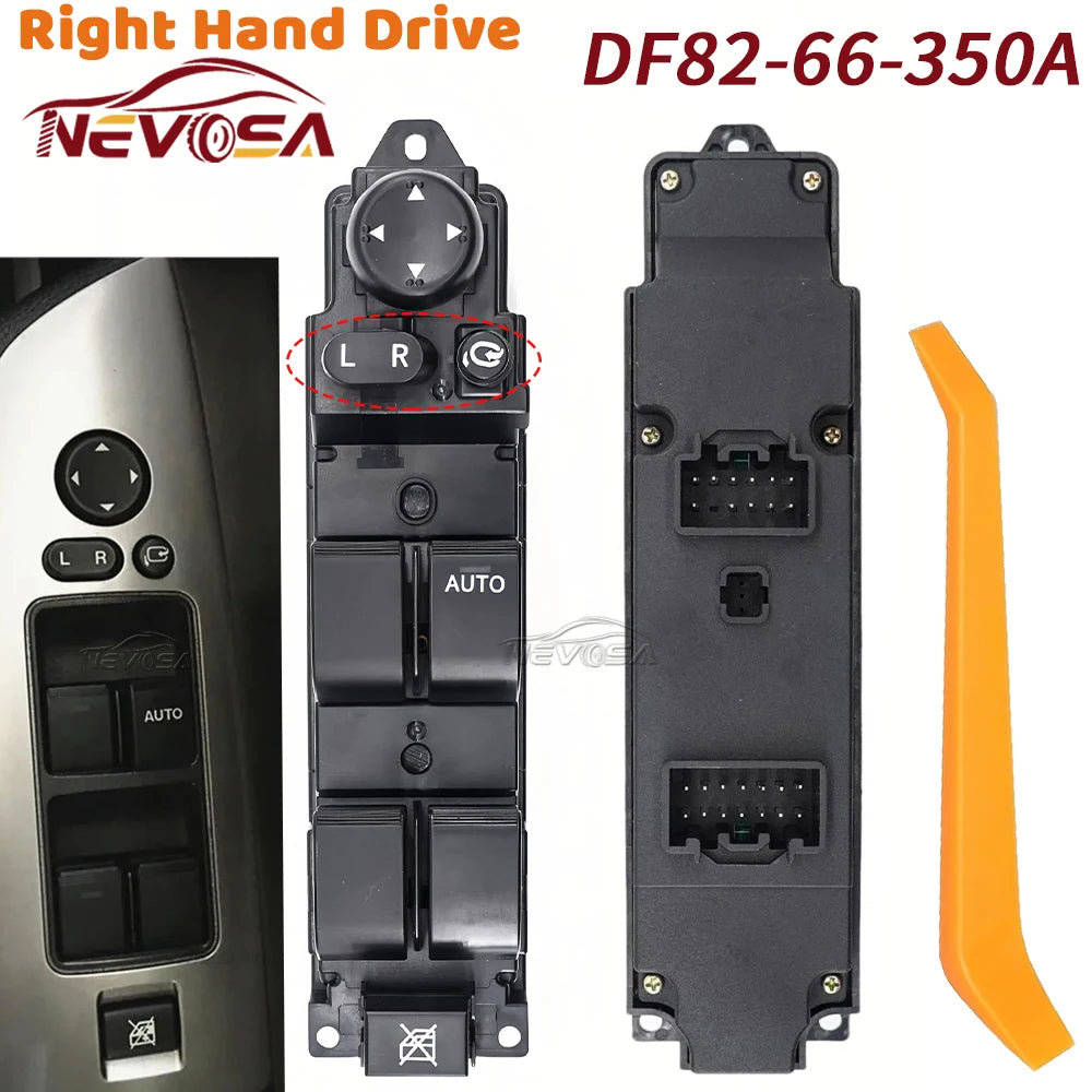 LEAP RHD Master Power Window Switch with Folding Control for Mazda 2 Demio 2008–2014 product view 1