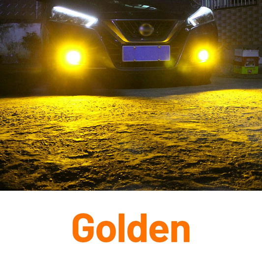 LEAP LED Fog Light Bulb Pair for Nissan Navara D23 / D40 – Golden Yellow