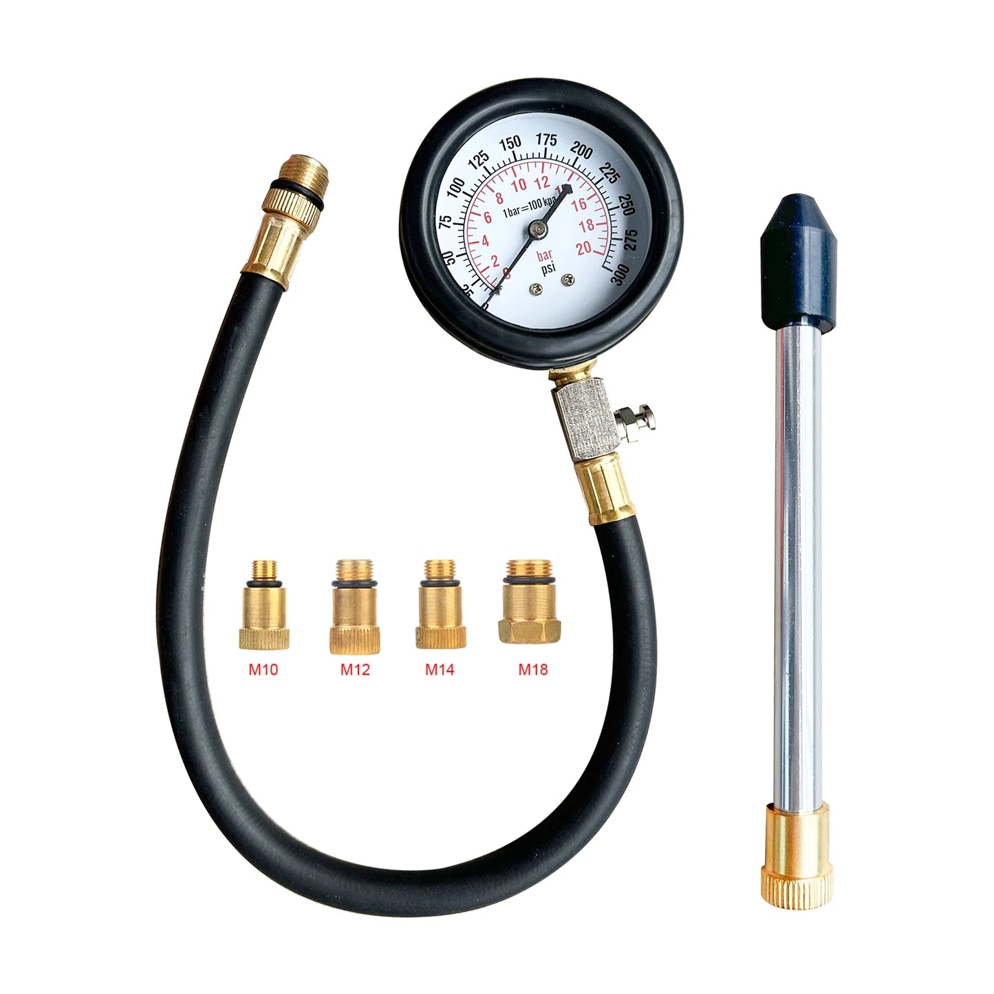 LEAP Petrol Engine Compression Tester Kit – 0–300 PSI – product view 1