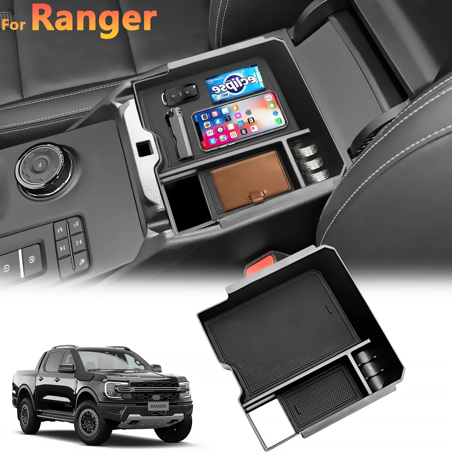 LEAP Centre Console Organiser Tray for Ford Ranger & Everest 2019–2025 product image