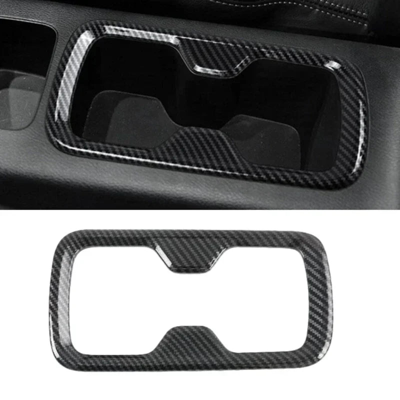 LEAP Front Cup Holder Surround Cover for Nissan Navara NP300 D23 2015–2020 – Carbon Look — 1 cup holder surround cover