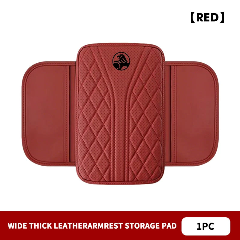 LEAP Armrest Pad with Storage Pockets – Holden Emblem – Red / Black Emblem