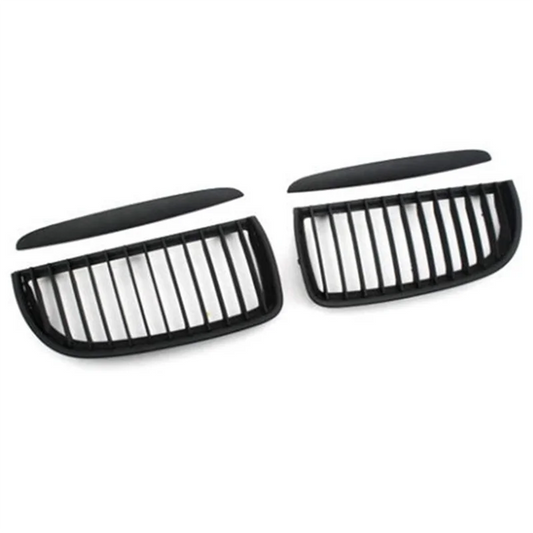 Superior-Car Matte Black Front Hood Kidney Grill Mesh Sport Racing Grills For BMW 3 Series E90 E91 2005-2008