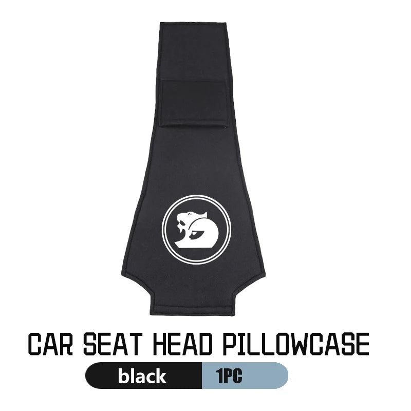 LEAP Headrest Covers – Holden Emblem – Black / Single