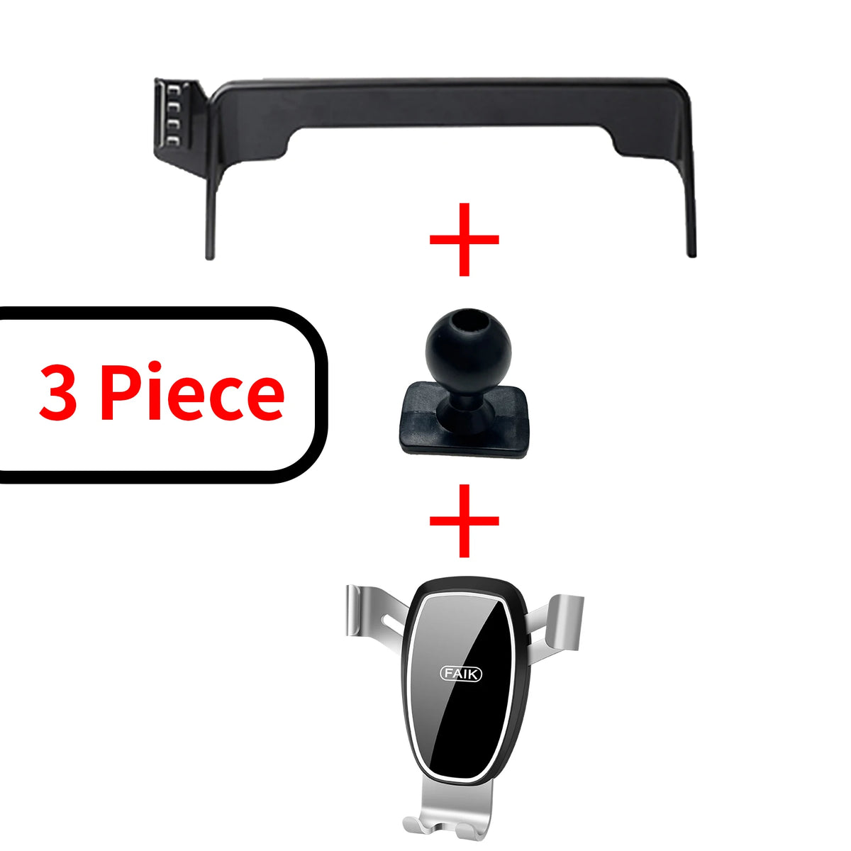LEAP Phone Mount for Nissan Patrol 2023–2024 – Clamp Holder C / Silver