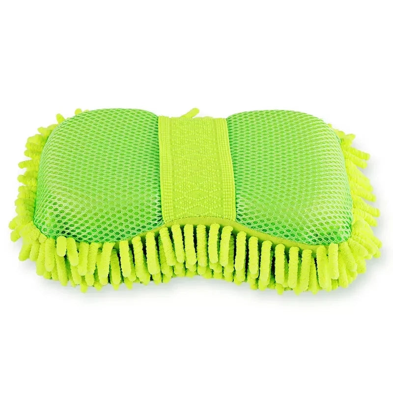 LEAP green microfibre car wash mitt