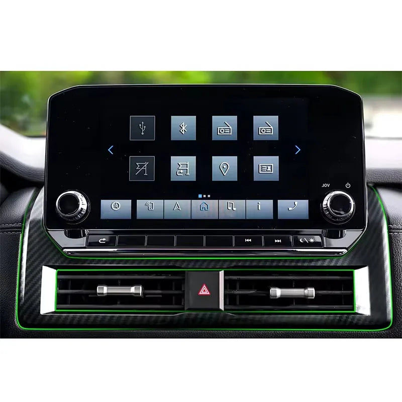 Carbon-look centre air vent trim for Mitsubishi Triton MV
