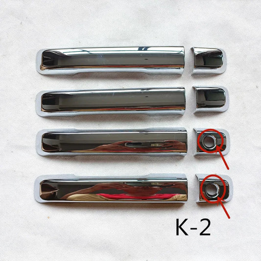 LEAP Chrome Door Handle Cover Kit for Isuzu D-MAX 2012–2018 – Two Keyhole Openings (K-2)